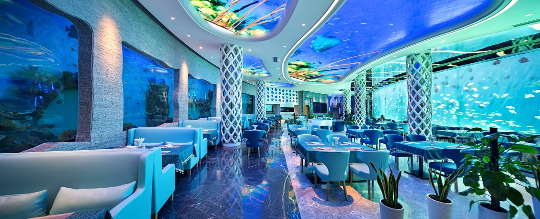 J'taime underwater restaurant in Sanya, Hainan, China