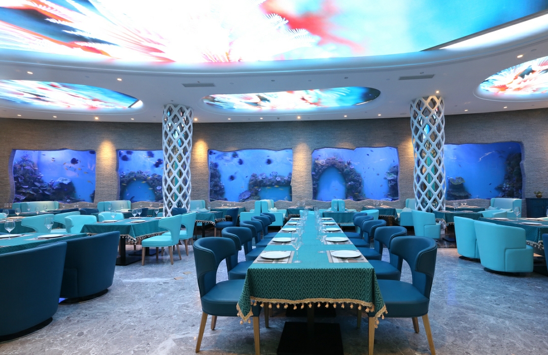 J'taime underwater restaurant in Sanya, Hainan, China